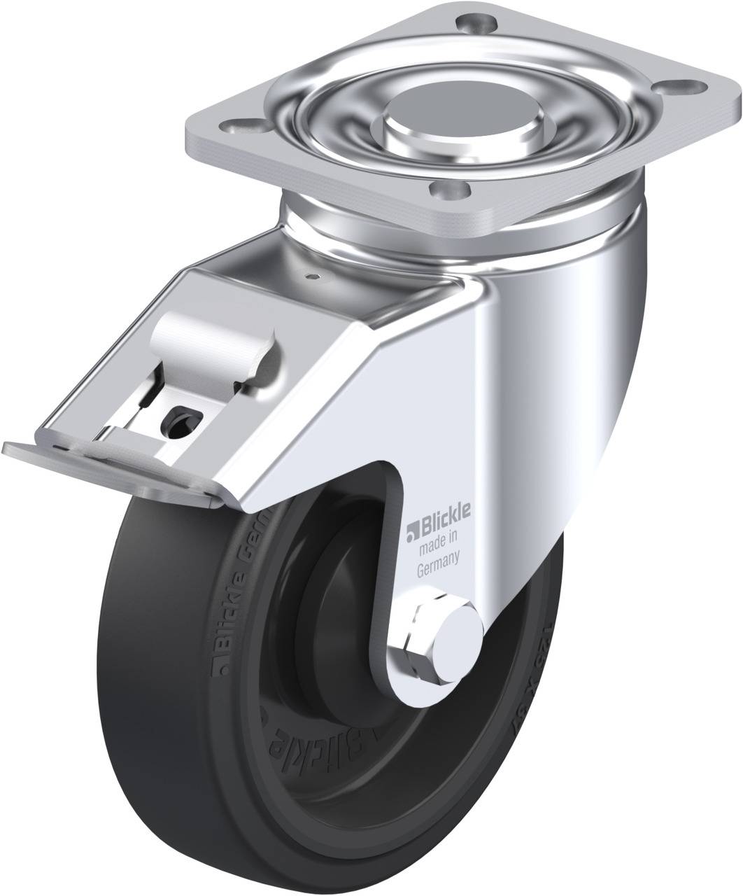 Blickle 612036 LH-POEV 125K-1-FI Kółko skrętne z hamulcem Średnica koła: 125 mm Maksymalne obciążenie: 250 kg 1 szt. - obrazek 1