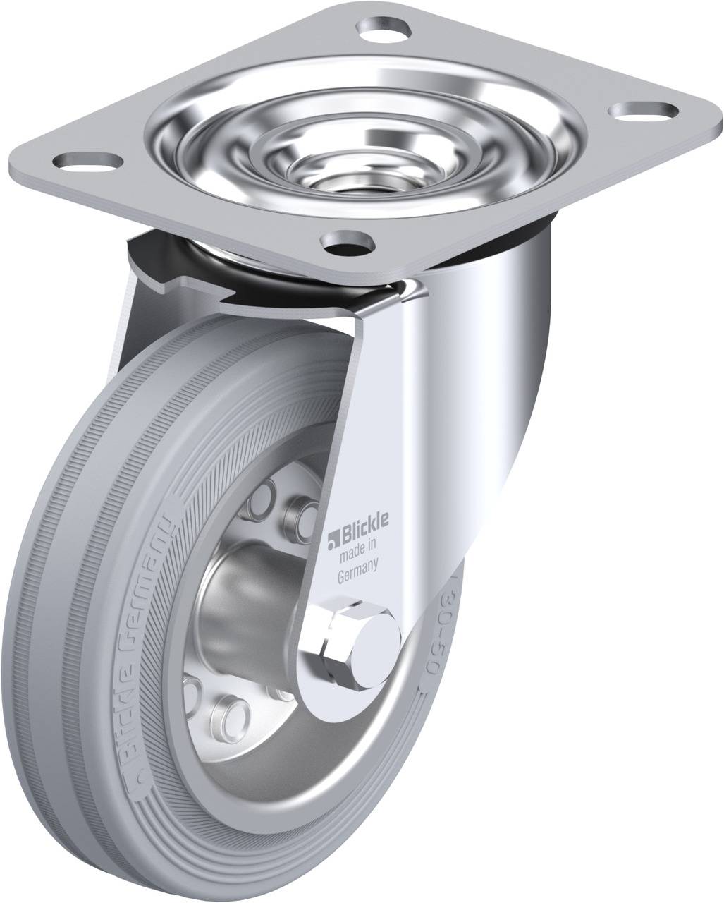 Blickle 331538 LE-VE 100R-SG Kółko skrętne Średnica koła: 100 mm Maksymalne obciążenie: 70 kg 1 szt. - obrazek 1