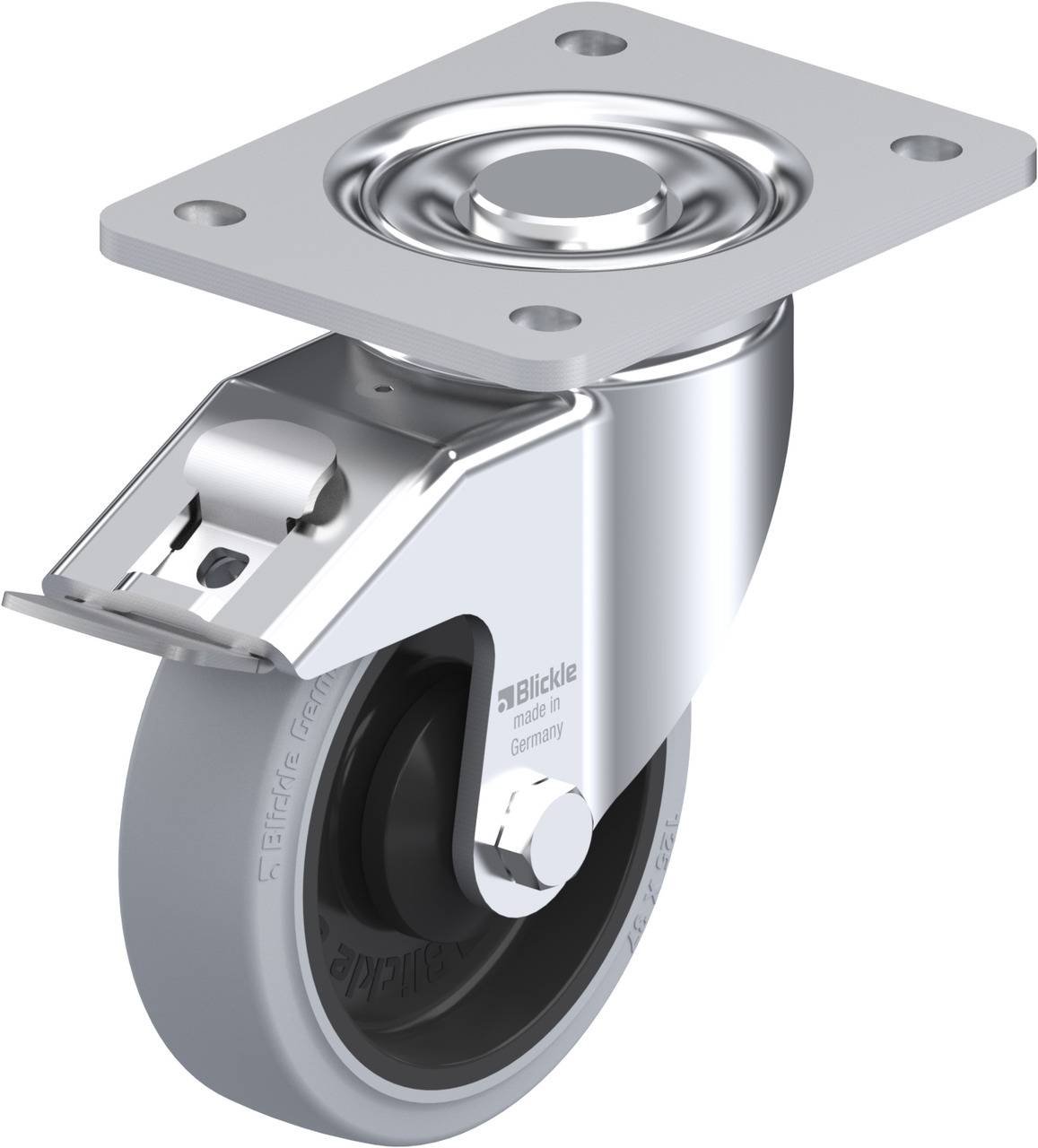 Blickle 738336 LH-POEV 125K-3-FI-SG Kółko skrętne z hamulcem Średnica koła: 125 mm Maksymalne obciążenie: 250 kg 1 szt. - obrazek 1