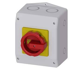 rozłącznik izolacyjny czerwony, żółty 3 styki 35 mm² 63 A 690 V/AC Siemens 3LD25650TB53 - obrazek 1