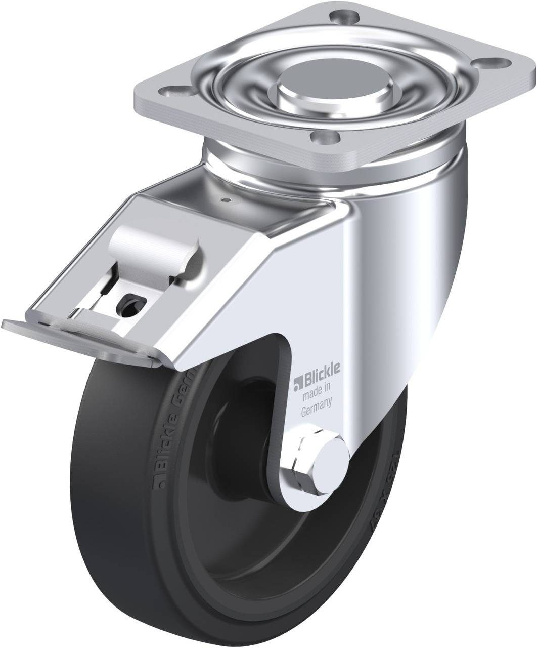 Blickle 636852 LH-POEV 125R-1-FI Kółko skrętne z hamulcem Średnica koła: 125 mm Maksymalne obciążenie: 250 kg 1 szt. - obrazek 1
