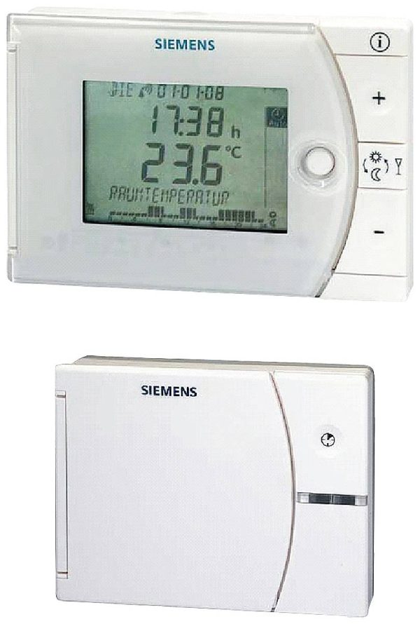 Termostat pokojowy Siemens BPZ:REV24RF/SET BPZ:REV24RF/SET ścienny, rura 1 szt.
