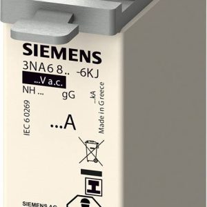 Siemens 3NA68206KJ Bezpiecznik użytkowy Kompatybilne bezpieczniki o rozmiarze 000 – 4 Rozmiar bezpiecznika = 0 50 A 690 Siemens 3NA68206KJ Bezpiecznik użytkowy Kompatybilne bezpieczniki o rozmiarze 000 – 4 Rozmiar bezpiecznika = 0 50 A 690