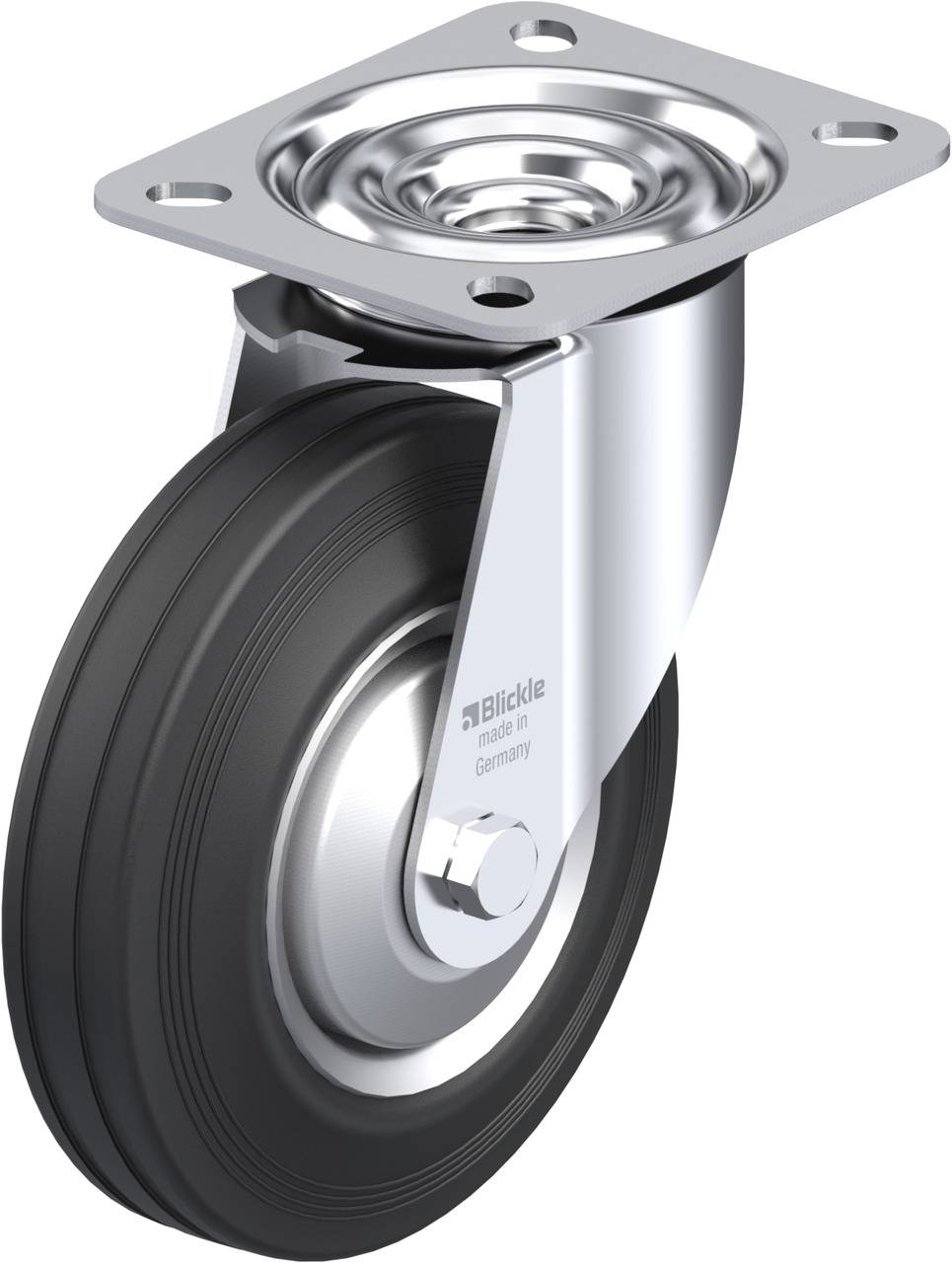 Blickle 287573 LE-VE 125R-FA Kółko skrętne Średnica koła: 125 mm Maksymalne obciążenie: 100 kg 1 szt. - obrazek 1