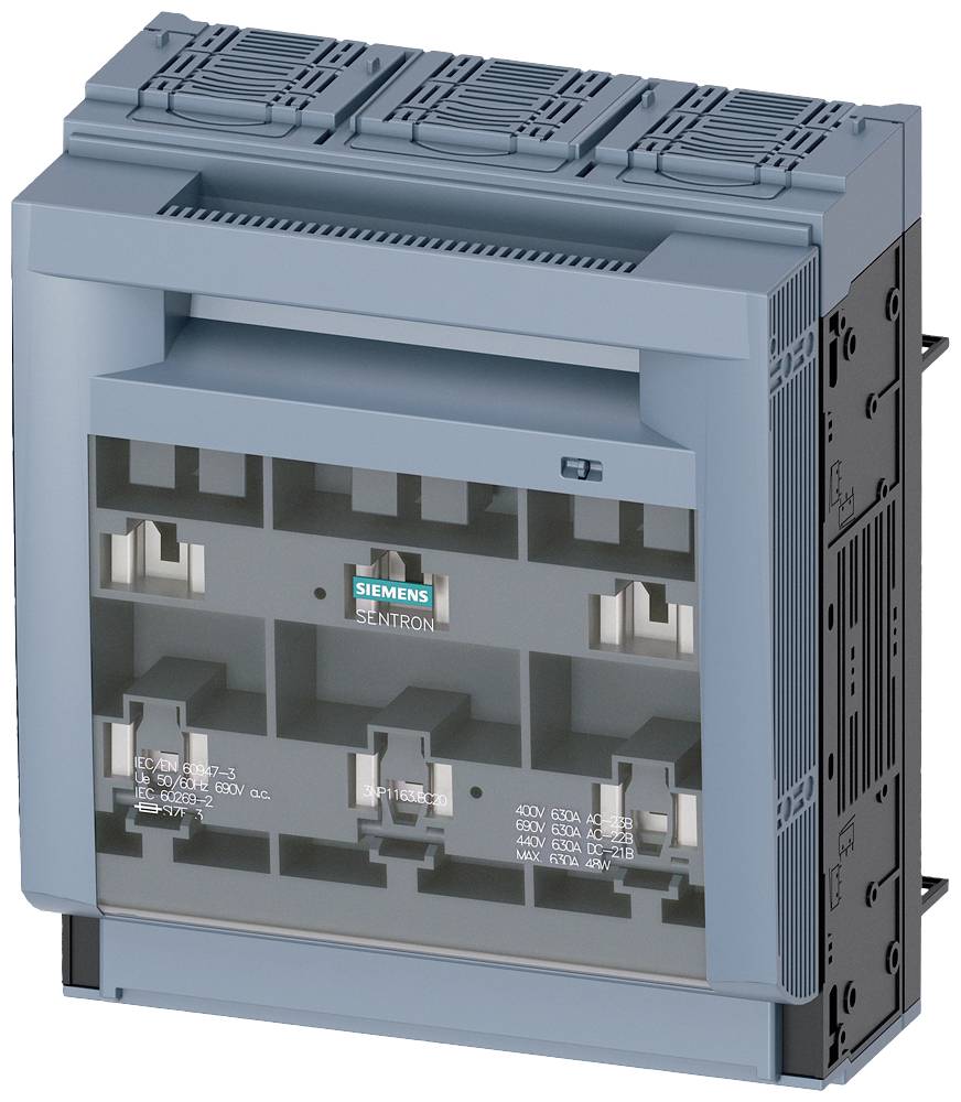 Siemens 3NP11631BC20 Rozłącznik bezpiecznikowy 3 styki 630 A 690 V/AC 1 szt. - obrazek 1