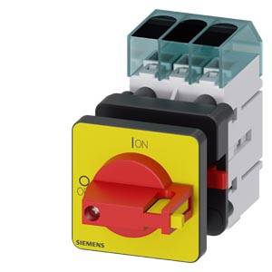 rozłącznik izolacyjny czerwony, żółty 3 styki 16 mm² 25 A 690 V/AC Siemens 3LD31500TK13 - obrazek 1