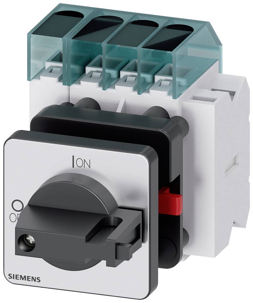 rozłącznik izolacyjny czarny 4 styki 16 mm² 25 A 1 NO, 1 NC 690 V/AC Siemens 3LD31501TL11 - obrazek 1