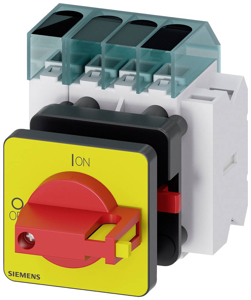 rozłącznik izolacyjny czerwony, żółty 4 styki 16 mm² 25 A 1 NO, 1 NC 690 V/AC Siemens 3LD31501TL13 - obrazek 1