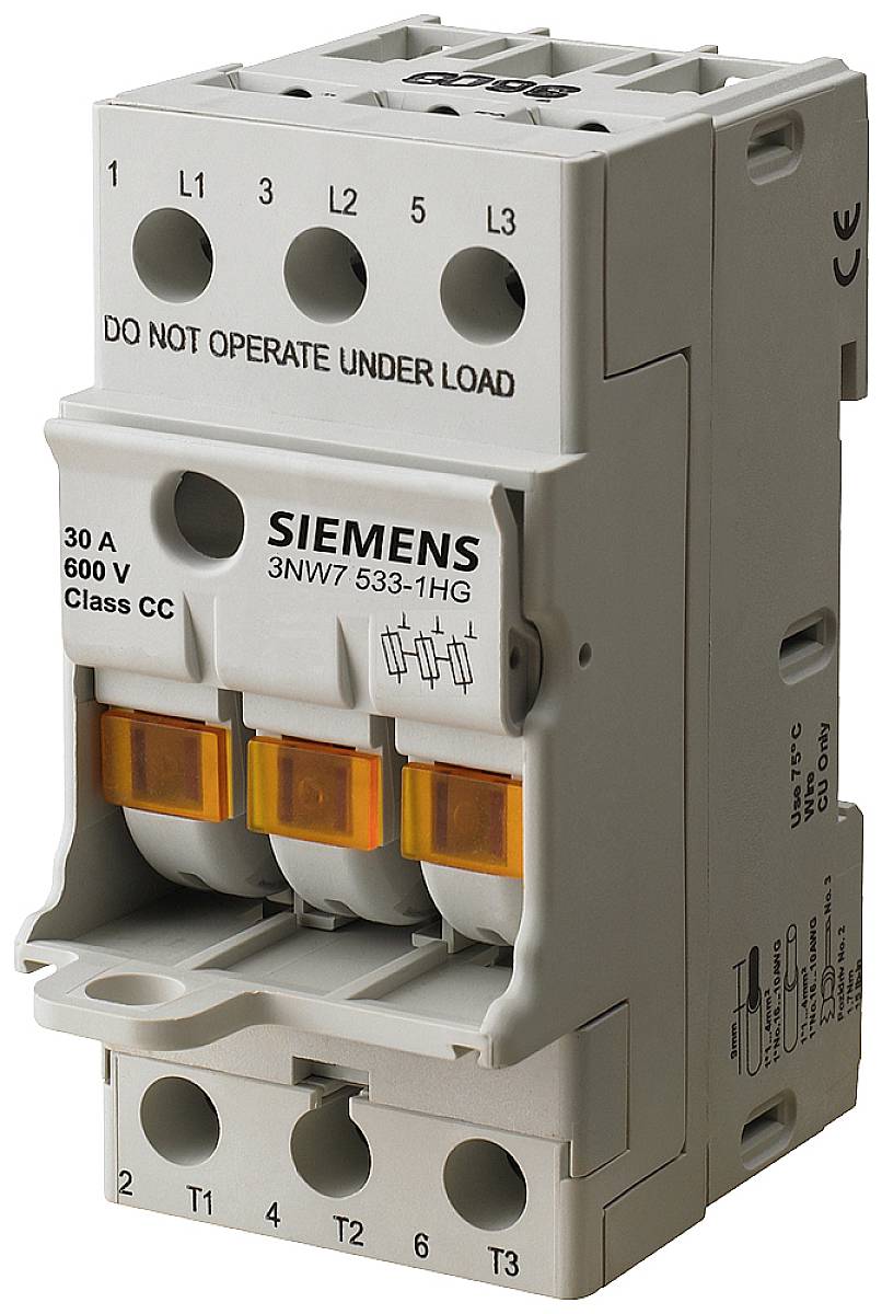 Siemens 3NW75341HG Uchwyt bezpiecznika 30 A 600 V/AC 1 szt. - obrazek 1