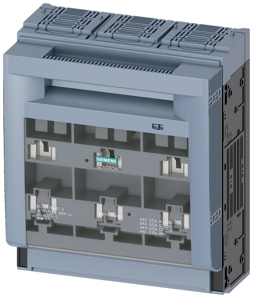 Siemens 3NP11631DA10 Rozłącznik bezpiecznikowy Rozmiar bezpiecznika = 3 3 styki 630 A 690 V/AC 1 szt. - obrazek 1