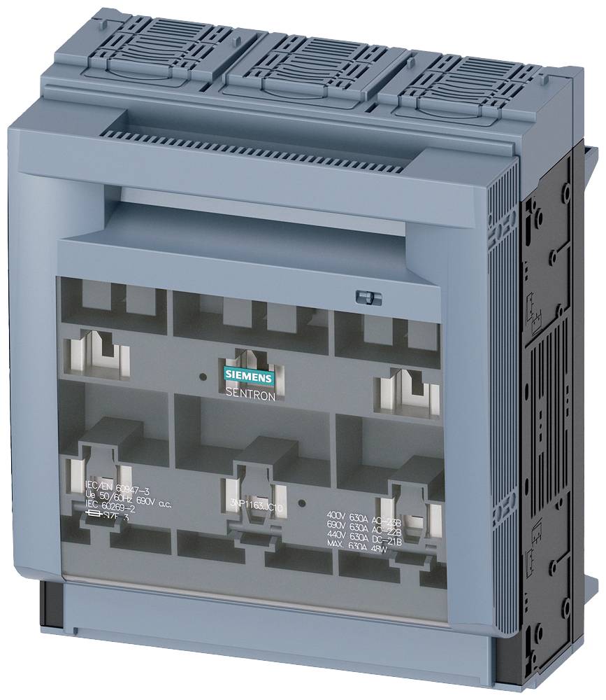 Siemens 3NP11631JC10 Rozłącznik bezpiecznikowy Rozmiar bezpiecznika = 3 3 styki 630 A 690 V/AC 1 szt. - obrazek 1