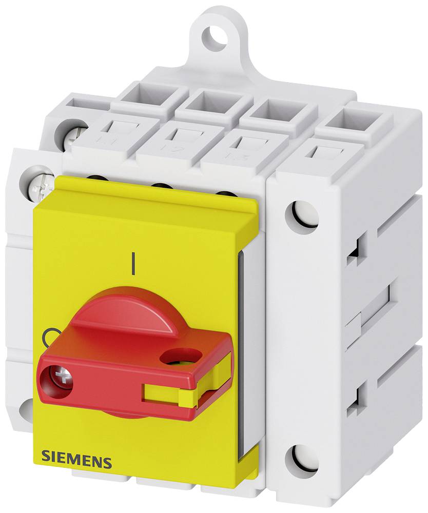 rozłącznik izolacyjny czerwony, żółty 4 styki 16 mm² 63 A 1 NO, 1 NC 690 V/AC Siemens 3LD34301TL13 - obrazek 1