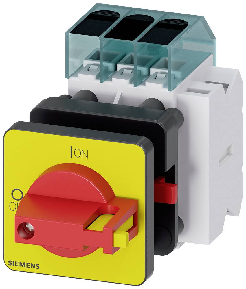 rozłącznik izolacyjny czerwony, żółty 3 styki 16 mm² 63 A 1 NO, 1 NC 690 V/AC Siemens 3LD34501TK13 - obrazek 1
