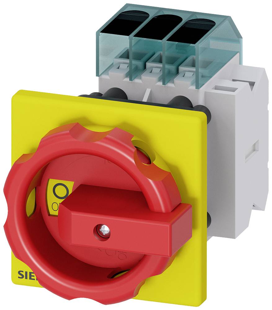 rozłącznik izolacyjny czerwony, żółty 3 styki 16 mm² 63 A 1 NO, 1 NC 690 V/AC Siemens 3LD34541TK53 - obrazek 1