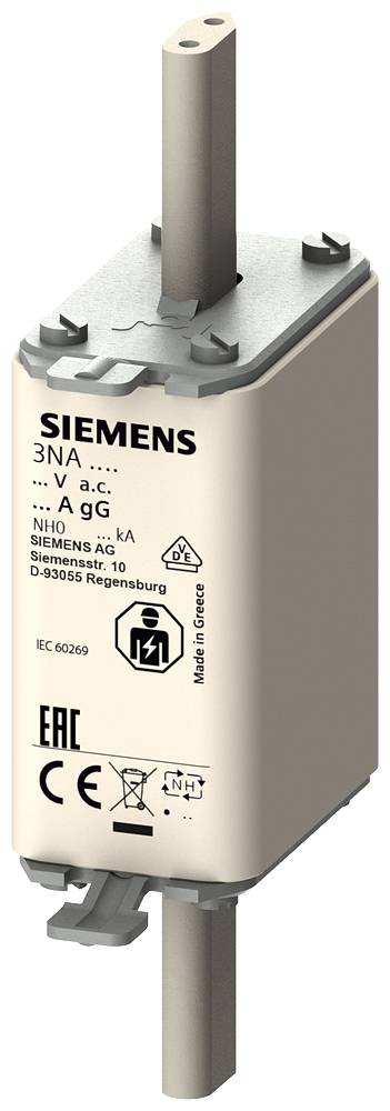 Siemens 3NA3003 Bezpiecznik użytkowy Rozmiar bezpiecznika = 0 10 A 500 V 3 szt. - obrazek 1
