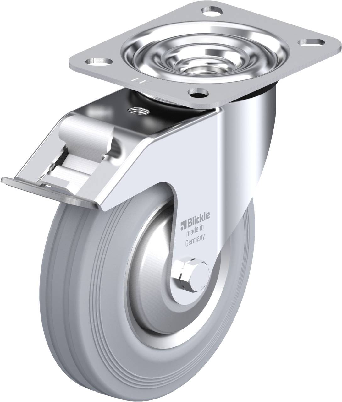 Blickle 591560 LE-VE 125R-FI-SG-FA Kółko skrętne z hamulcem Średnica koła: 125 mm Maksymalne obciążenie: 100 kg 1 szt. - obrazek 1