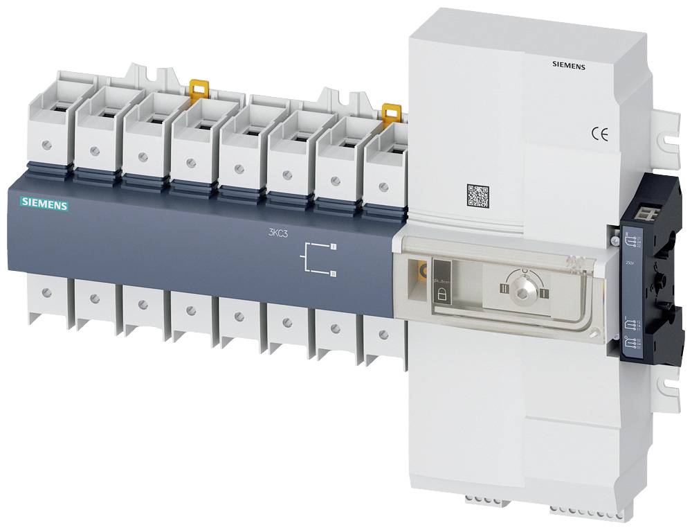 Blokada stycznika czarny 4 styki 80 A 3 zestyki przełączne 415 V/AC Siemens 3KC34282AA220AA3 - obrazek 1