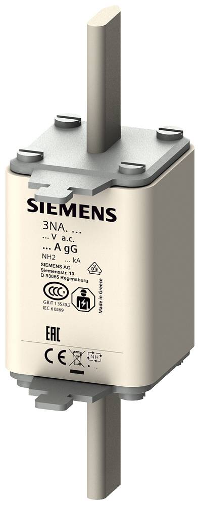 Siemens 3NA3214 Bezpiecznik użytkowy Kompatybilne bezpieczniki o rozmiarze 000 - 4 Rozmiar bezpiecznika = 2 35 A 500 V 3 - obrazek 1