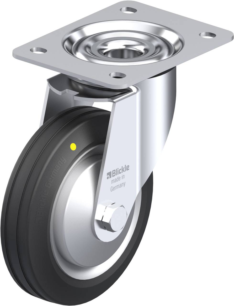Blickle 749706 LE-VE 150R-EL-FA Kółko skrętne Średnica koła: 150 mm Maksymalne obciążenie: 135 kg 1 szt. - obrazek 1