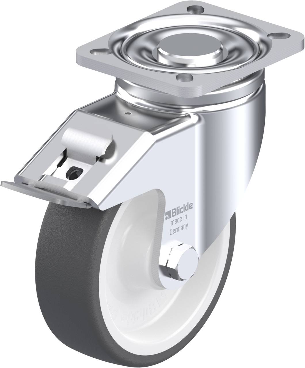 Blickle 635078 LH-POTH 125R-1-FI Kółko skrętne z hamulcem Średnica koła: 125 mm Maksymalne obciążenie: 350 kg 1 szt. - obrazek 1