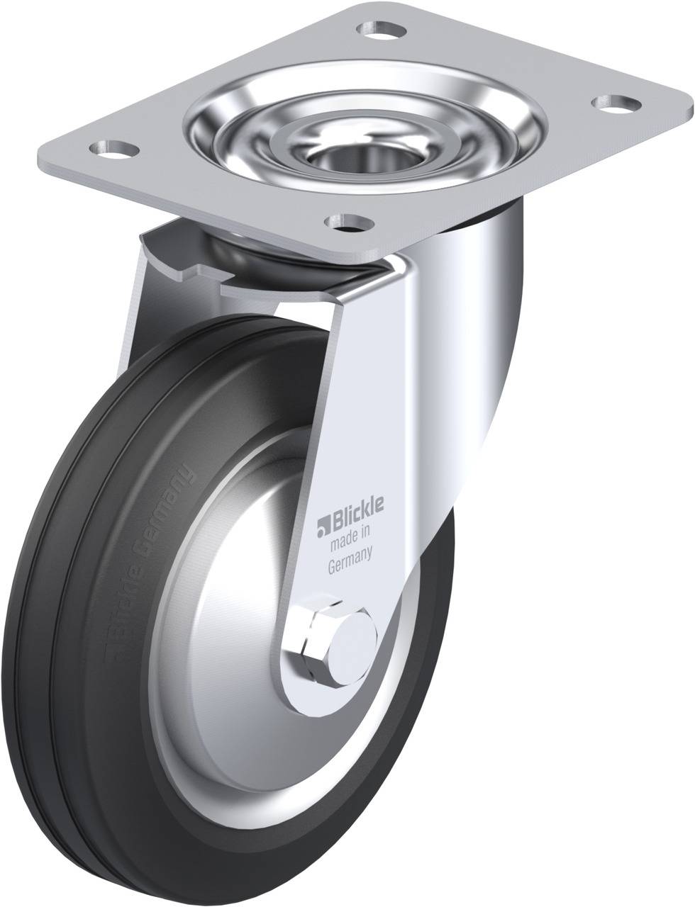 Blickle 712075 LE-VE 150R-FA Kółko skrętne Średnica koła: 150 mm Maksymalne obciążenie: 135 kg 1 szt. - obrazek 1