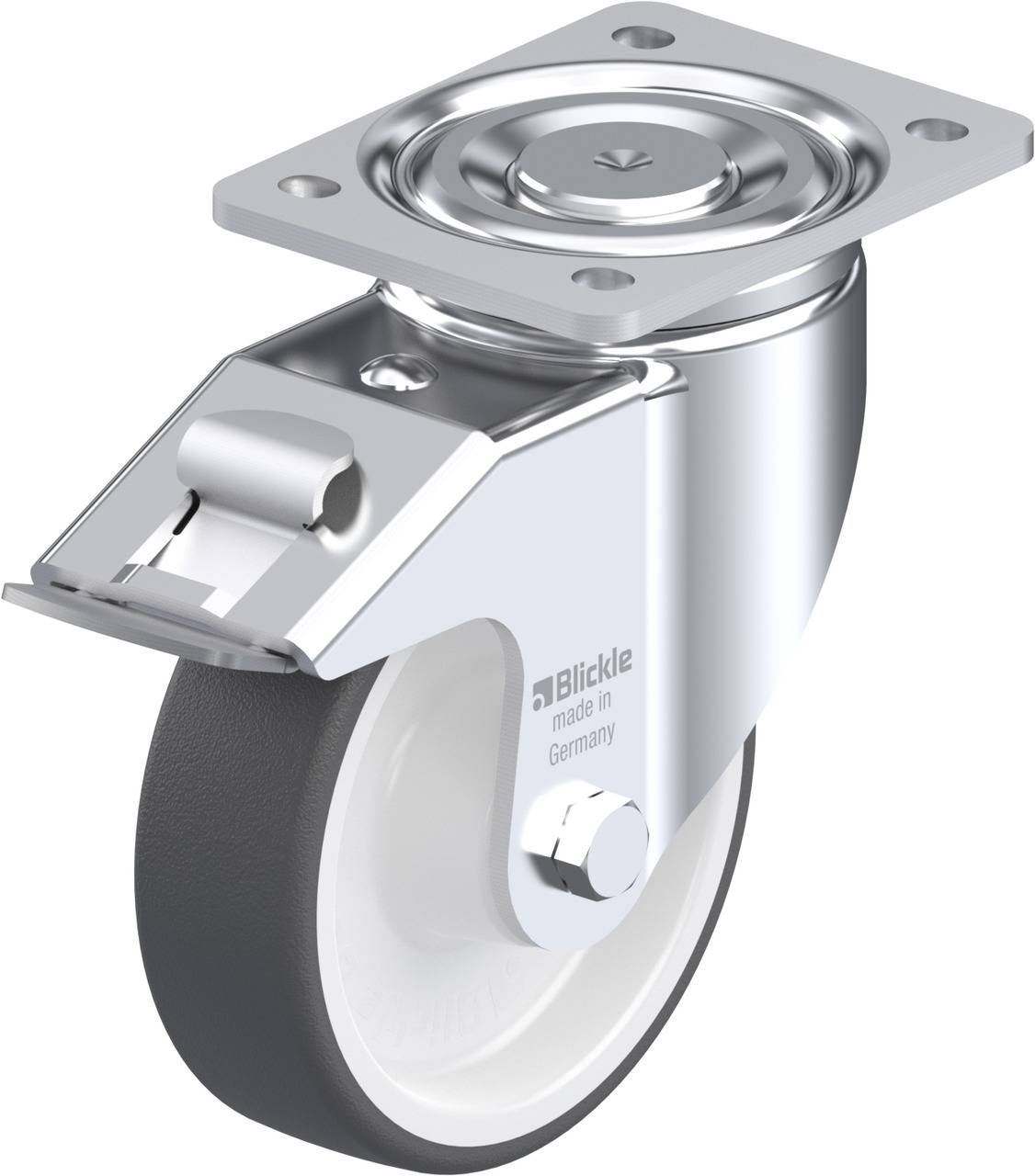 Blickle 562595 LH-POTH 150R-FI Kółko skrętne z hamulcem Średnica koła: 150 mm Maksymalne obciążenie: 500 kg 1 szt. - obrazek 1