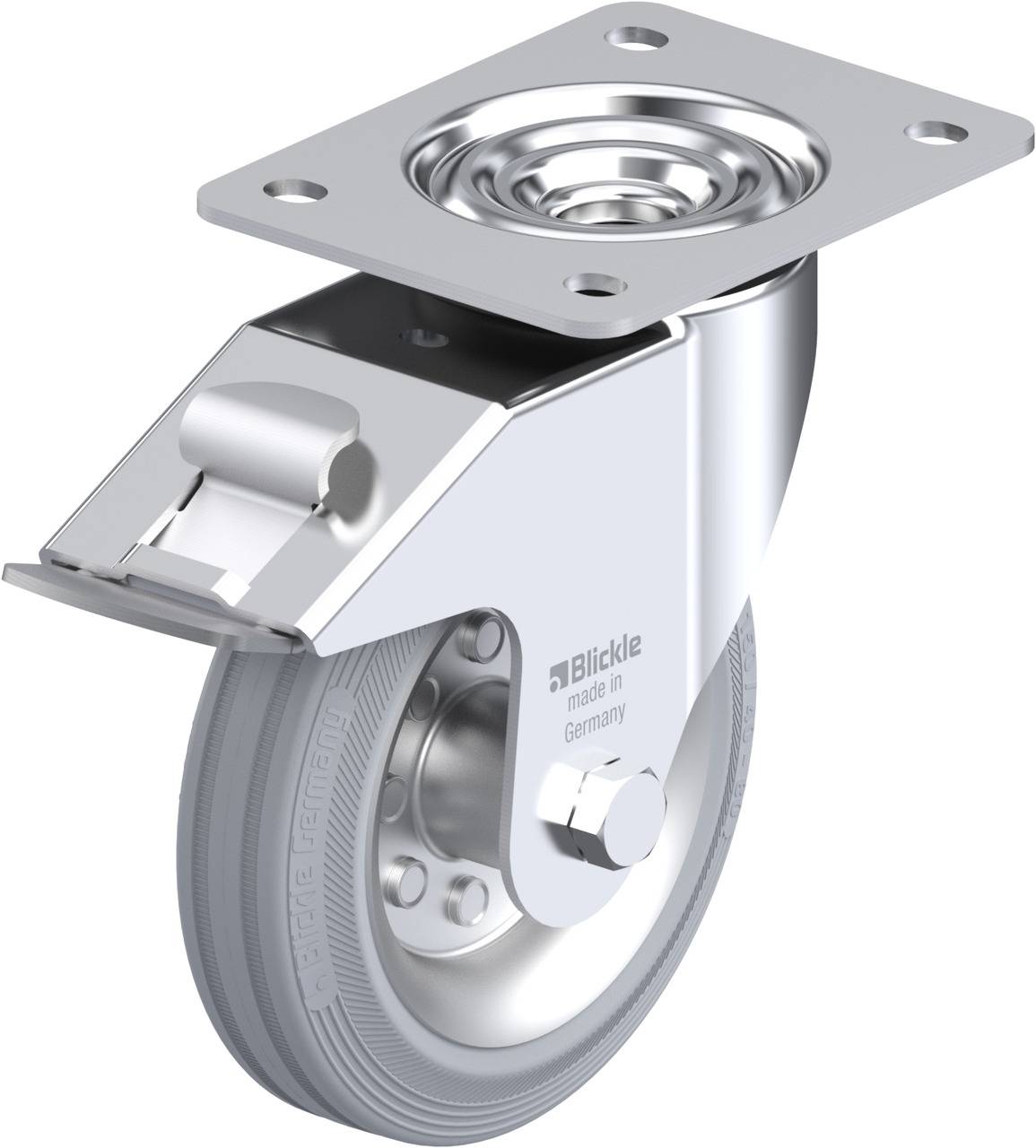 Blickle 630939 LE-VE 150R-FI-SG Kółko skrętne z hamulcem Średnica koła: 150 mm Maksymalne obciążenie: 135 kg 1 szt. - obrazek 1