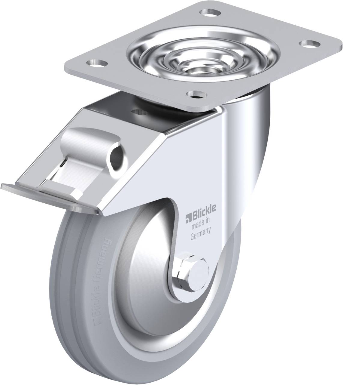 Blickle 743952 LE-VE 150R-FI-SG-FA Kółko skrętne z hamulcem Średnica koła: 150 mm Maksymalne obciążenie: 135 kg 1 szt. - obrazek 1