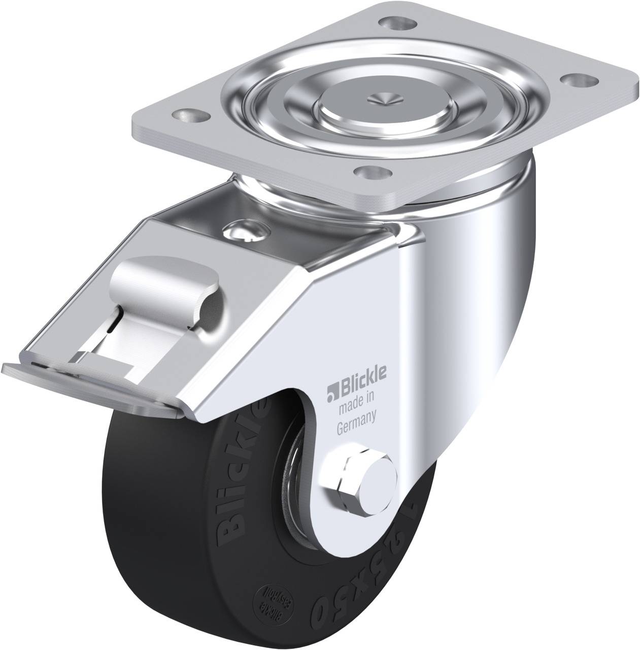 Blickle 578716 LH-SE 125K-FI Kółko skrętne z hamulcem Średnica koła: 125 mm Maksymalne obciążenie: 320 kg 1 szt. - obrazek 1