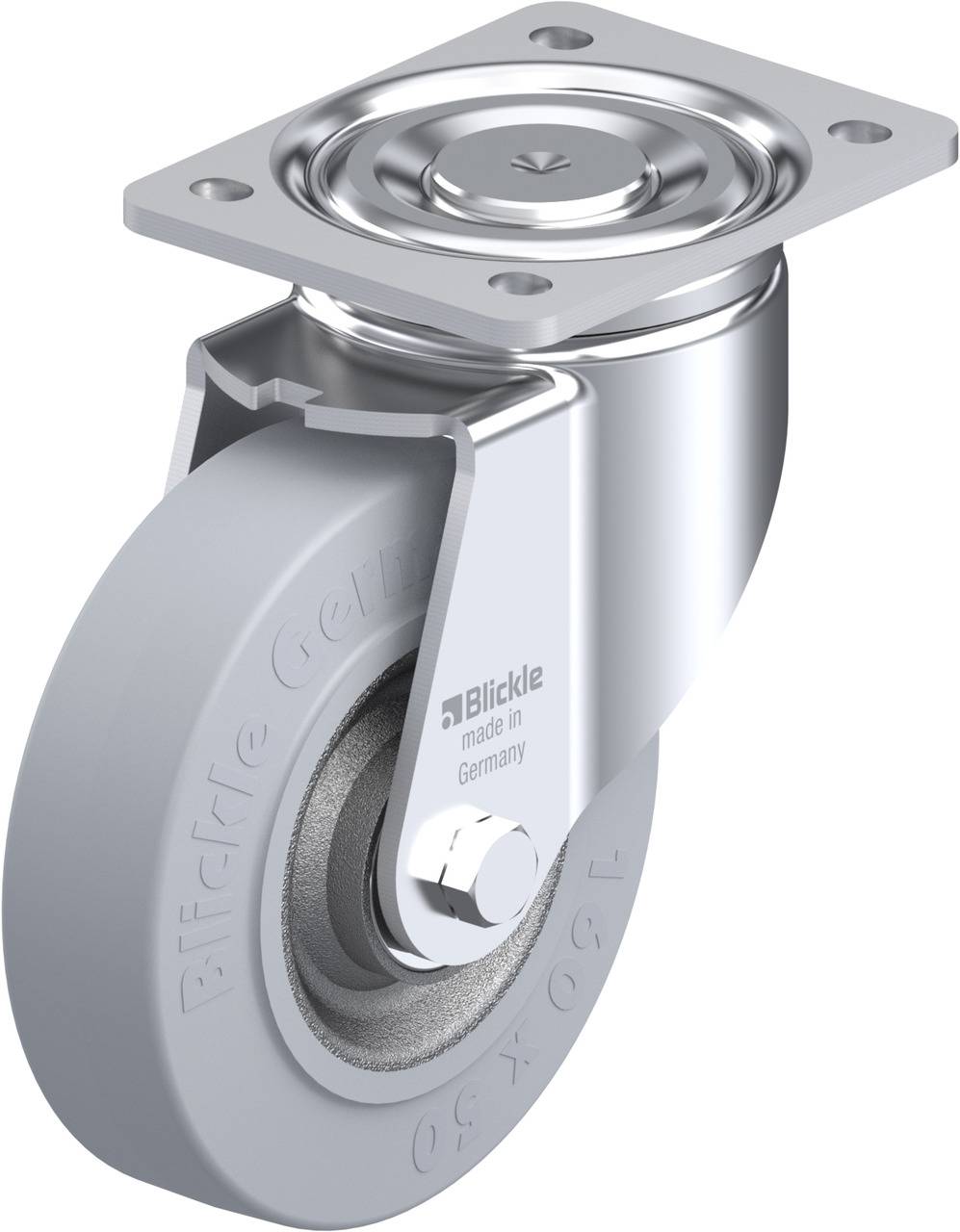 Blickle 368613 LH-SE 160K-SG Kółko skrętne Średnica koła: 160 mm Maksymalne obciążenie: 450 kg 1 szt. - obrazek 1