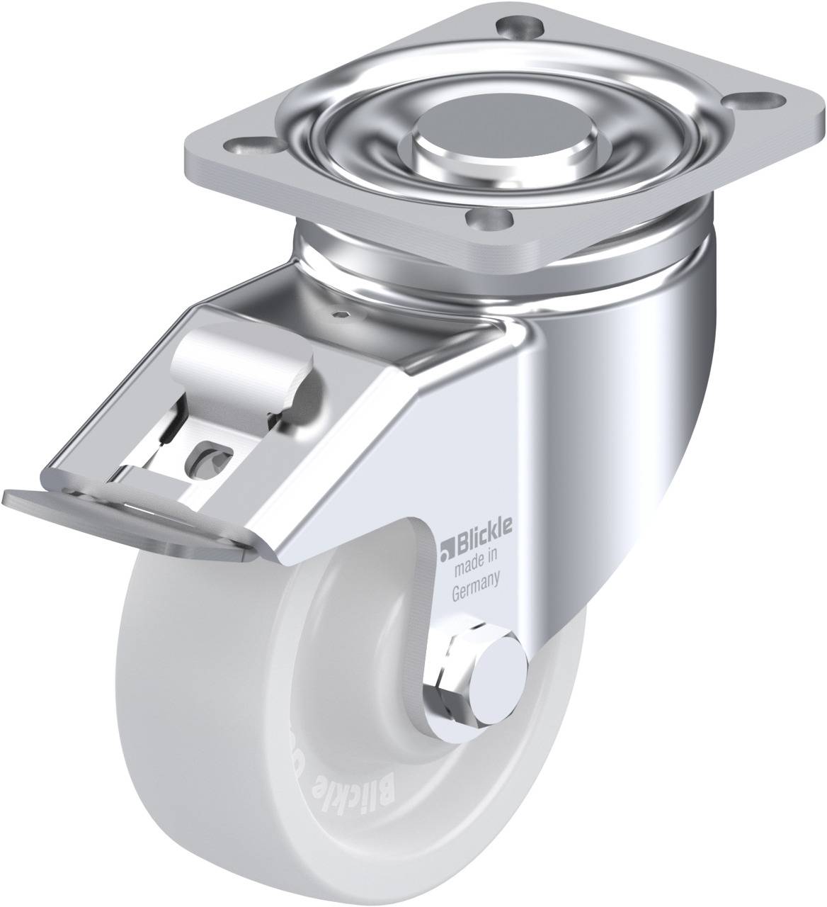 Blickle 617407 LH-SPO 100G-1-FI Kółko skrętne z hamulcem Średnica koła: 100 mm Maksymalne obciążenie: 500 kg 1 szt. - obrazek 1