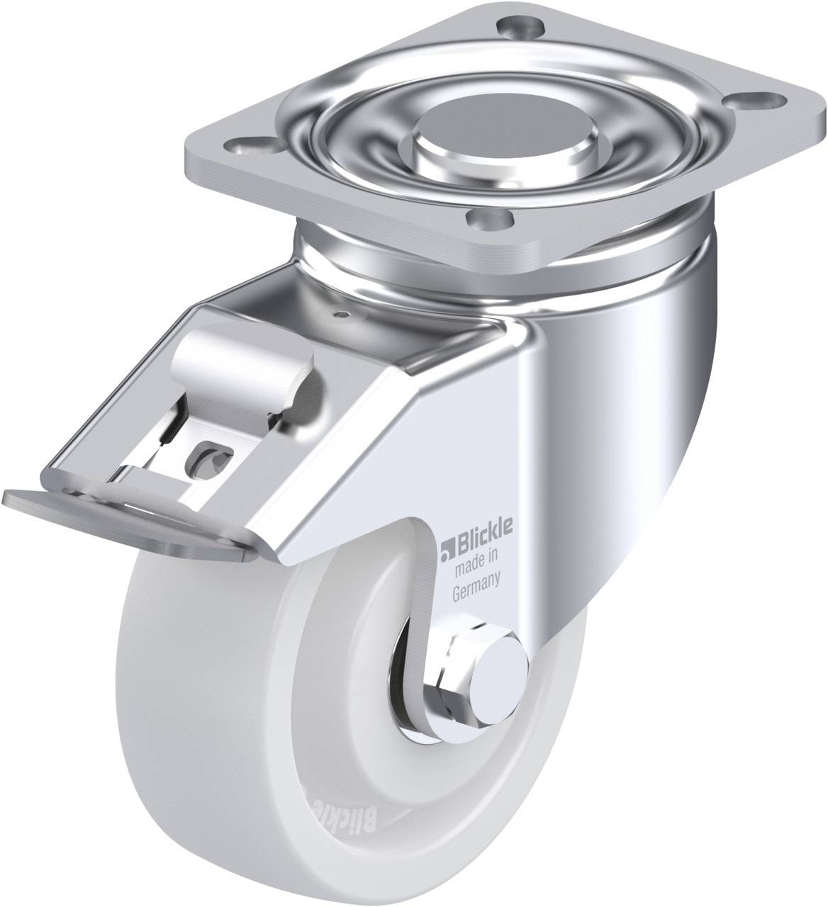 Blickle 604058 LH-SPO 100K-1-FI Kółko skrętne z hamulcem Średnica koła: 100 mm Maksymalne obciążenie: 500 kg 1 szt. - obrazek 1