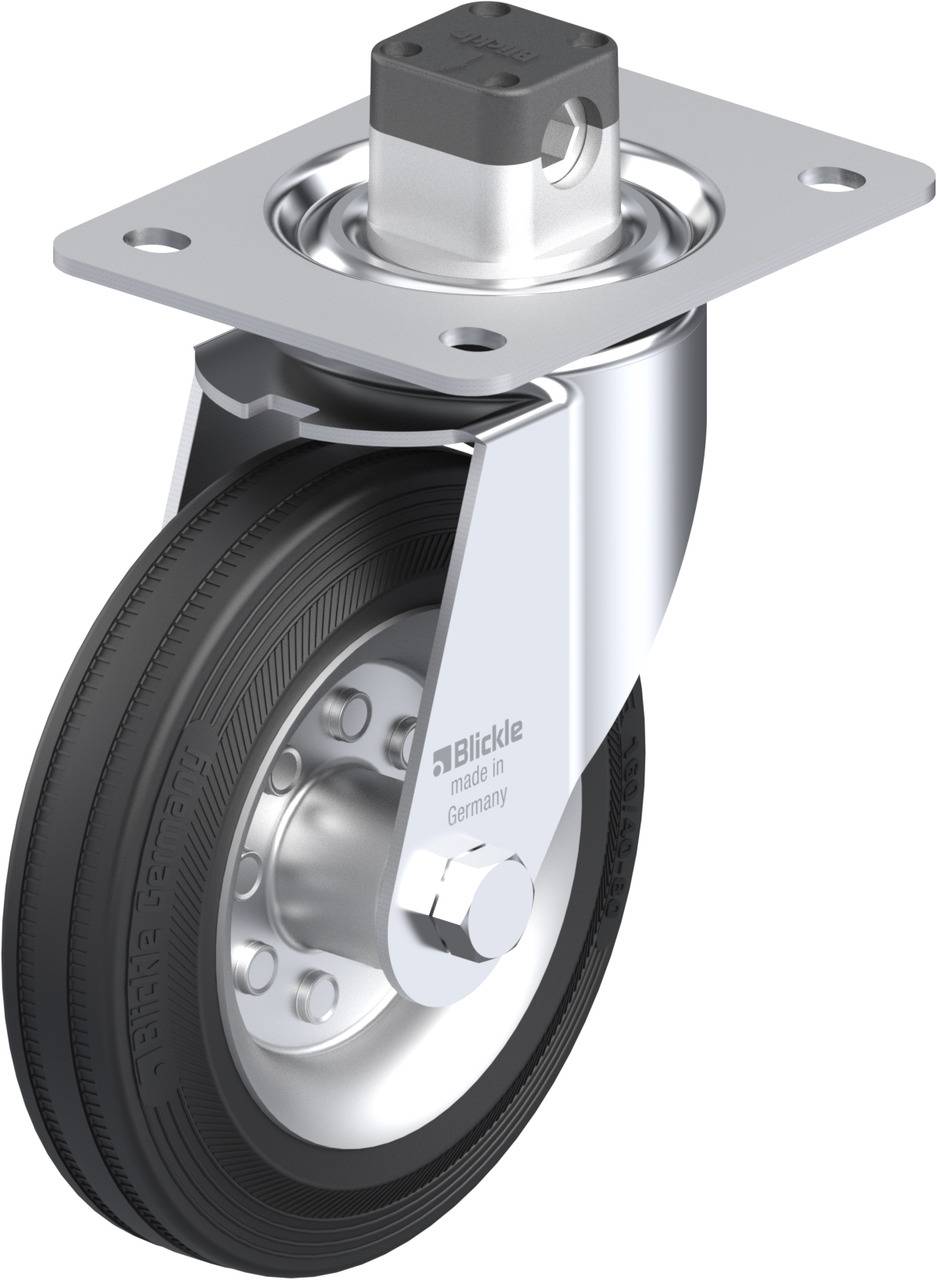 Blickle 751869 LE-VE 160R-CS11 Kółko skrętne z hamulcem Średnica koła: 160 mm Maksymalne obciążenie: 135 kg 1 szt. - obrazek 1