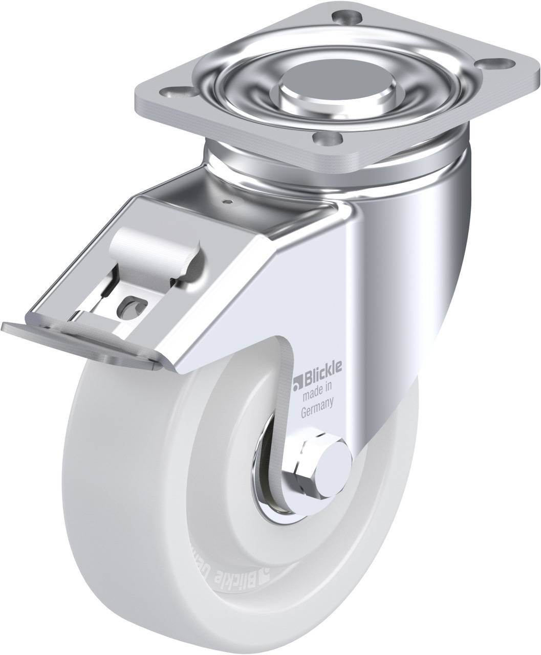 Blickle 605865 LH-SPO 125K-1-FI Kółko skrętne z hamulcem Średnica koła: 125 mm Maksymalne obciążenie: 700 kg 1 szt. - obrazek 1