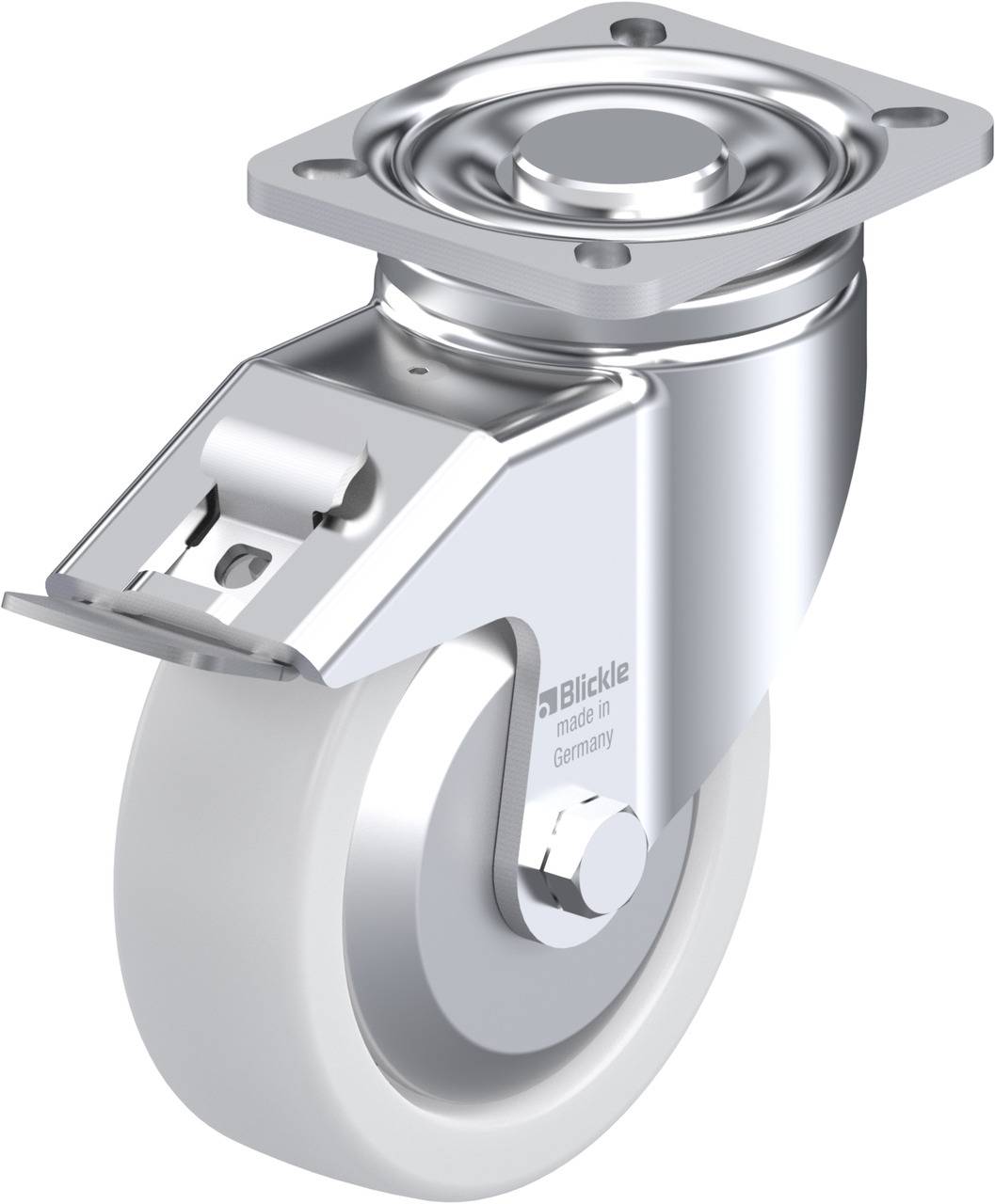 Blickle 645176 LH-SPO 125K-1-FI-FA Kółko skrętne z hamulcem Średnica koła: 125 mm Maksymalne obciążenie: 700 kg 1 szt. - obrazek 1