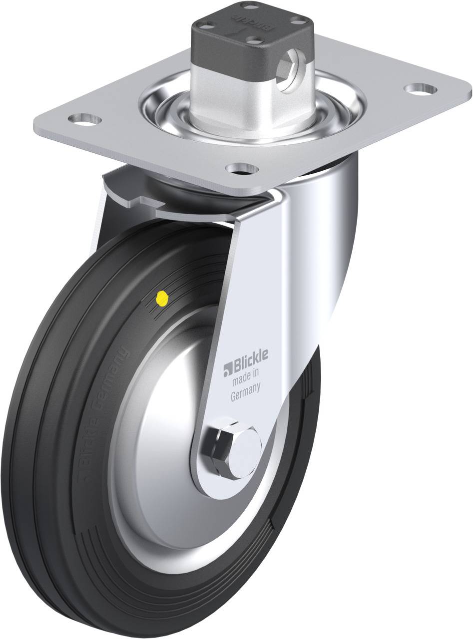Blickle 849810 LE-VE 160R-CS11-EL-FA Kółko skrętne z hamulcem Średnica koła: 160 mm Maksymalne obciążenie: 135 kg 1 szt. - obrazek 1