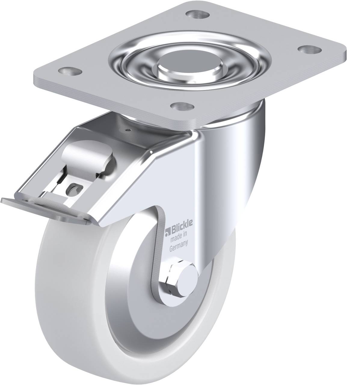Blickle 612812 LH-SPO 125K-3-FI-FA Kółko skrętne z hamulcem Średnica koła: 125 mm Maksymalne obciążenie: 700 kg 1 szt. - obrazek 1
