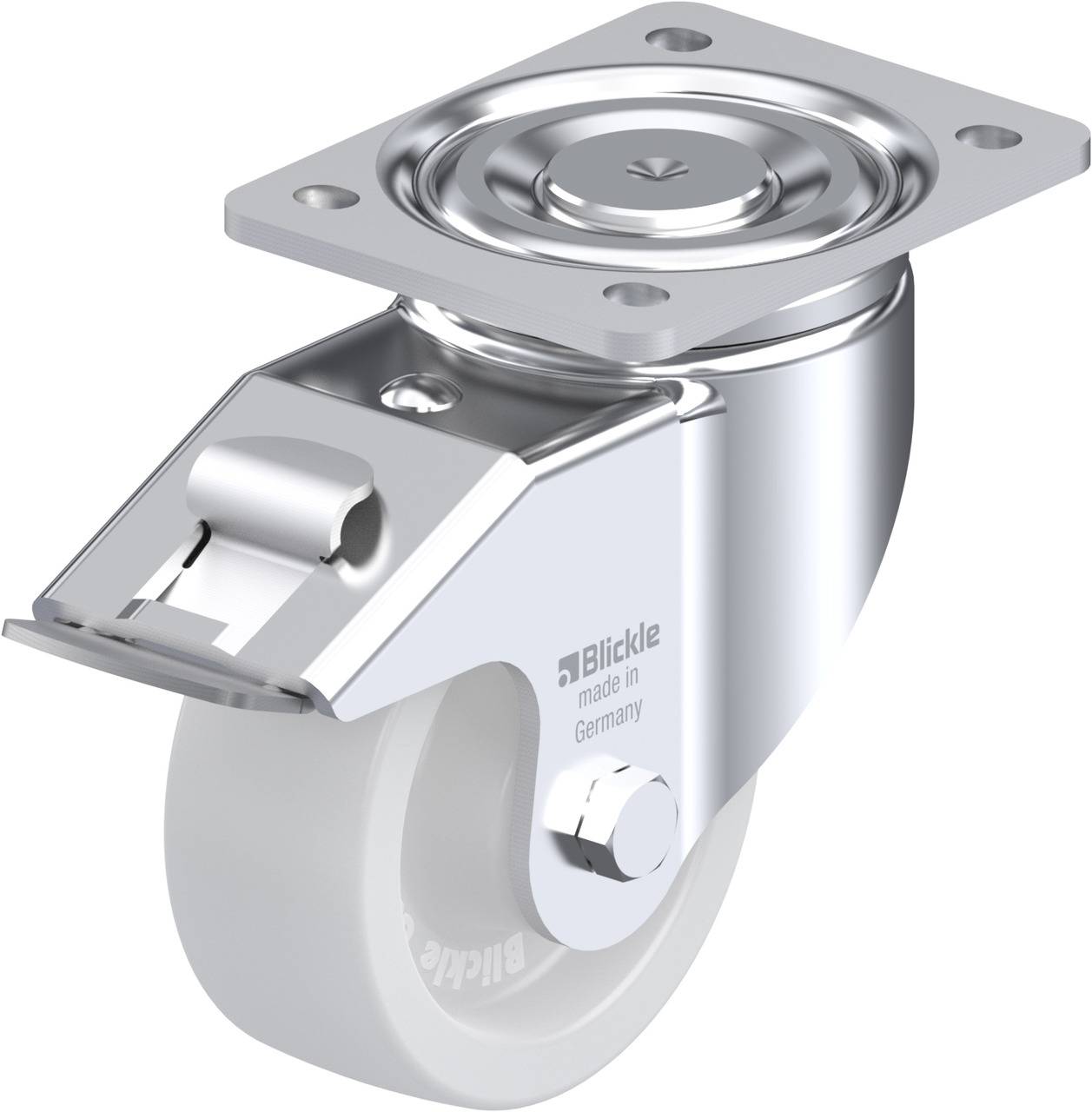 Blickle 585208 LH-SPO 127G-FI Kółko skrętne z hamulcem Średnica koła: 125 mm Maksymalne obciążenie: 750 kg 1 szt. - obrazek 1