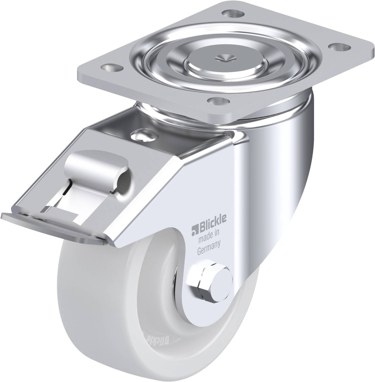 Blickle 536581 LH-SPO 127K-FI Kółko skrętne z hamulcem Średnica koła: 125 mm Maksymalne obciążenie: 750 kg 1 szt. - obrazek 1