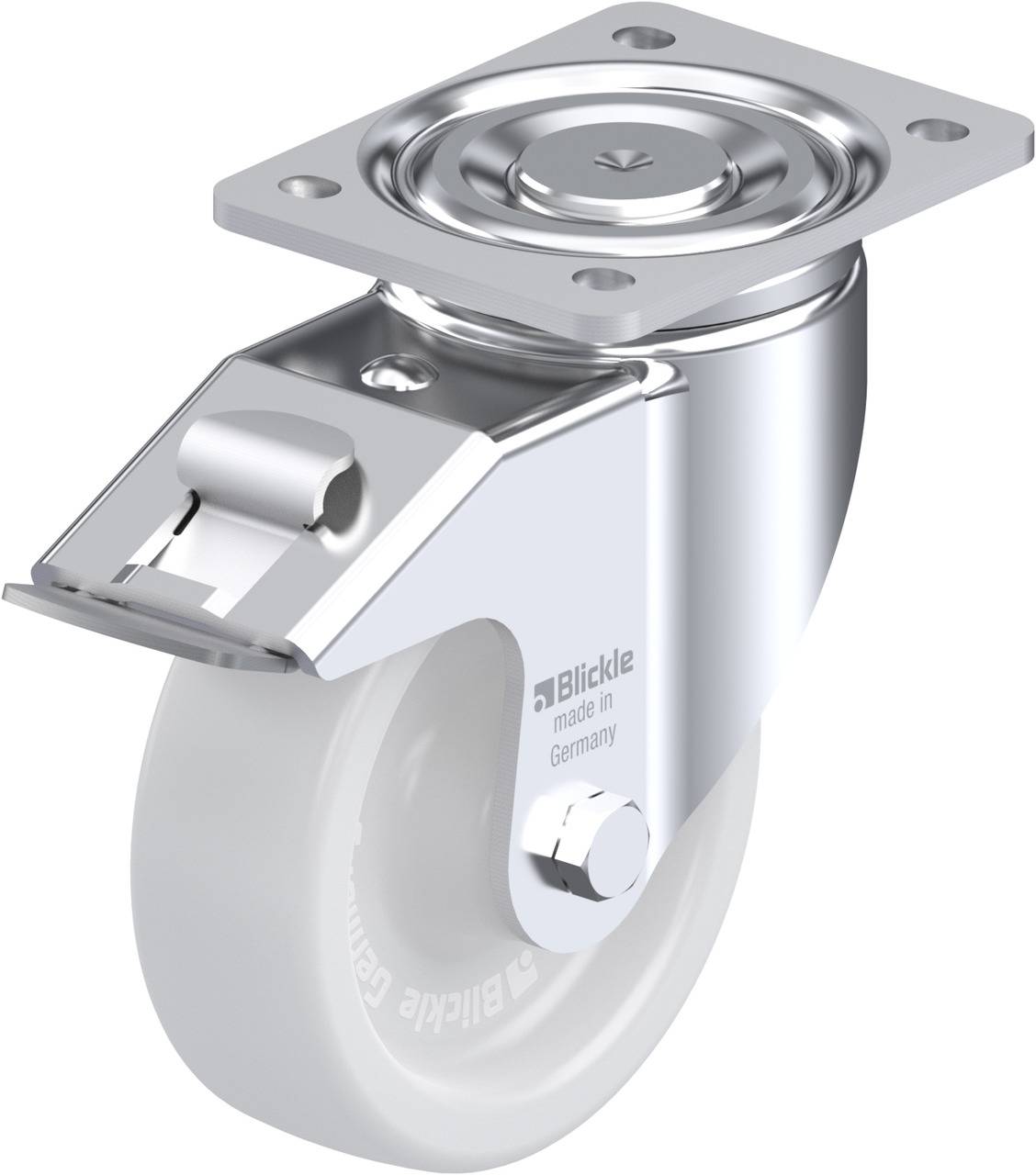 Blickle 485680 LH-SPO 150G-FI Kółko skrętne z hamulcem Średnica koła: 150 mm Maksymalne obciążenie: 800 kg 1 szt. - obrazek 1