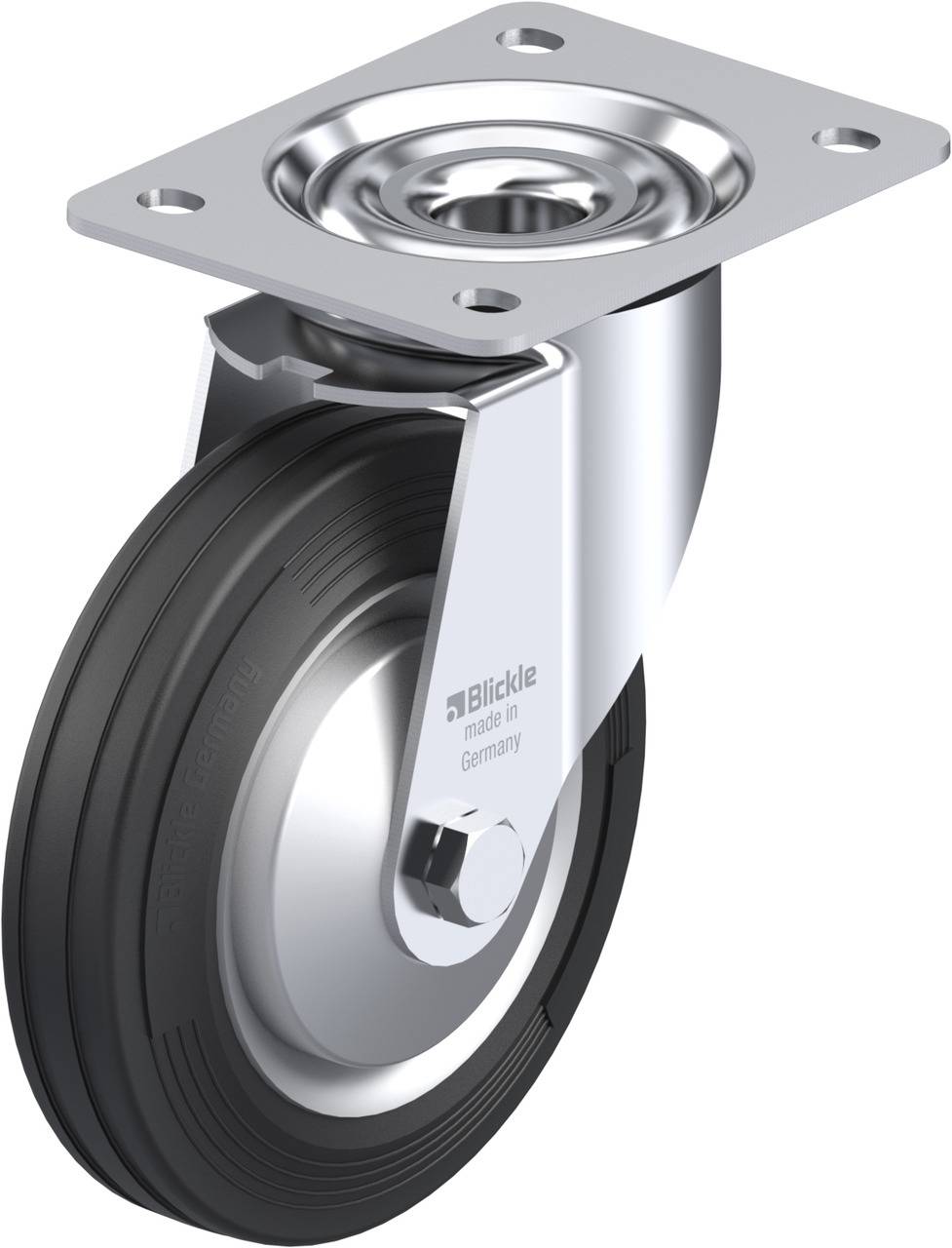 Blickle 301465 LE-VE 160R-FA Kółko skrętne Średnica koła: 160 mm Maksymalne obciążenie: 135 kg 1 szt. - obrazek 1
