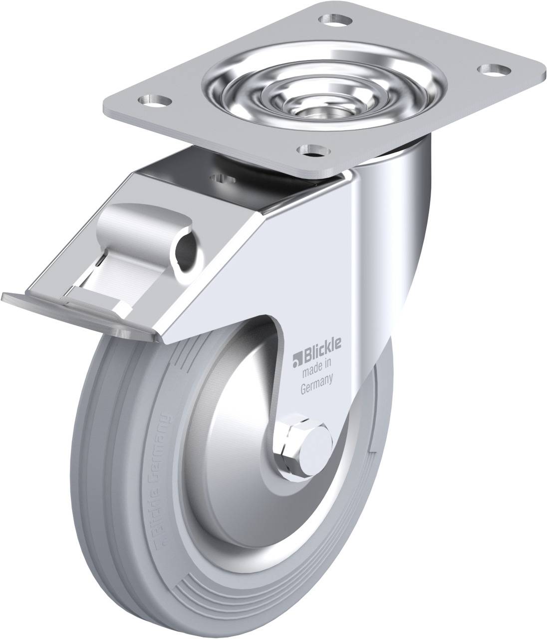 Blickle 527119 LE-VE 160R-FI-SG-FA Kółko skrętne z hamulcem Średnica koła: 160 mm Maksymalne obciążenie: 135 kg 1 szt. - obrazek 1
