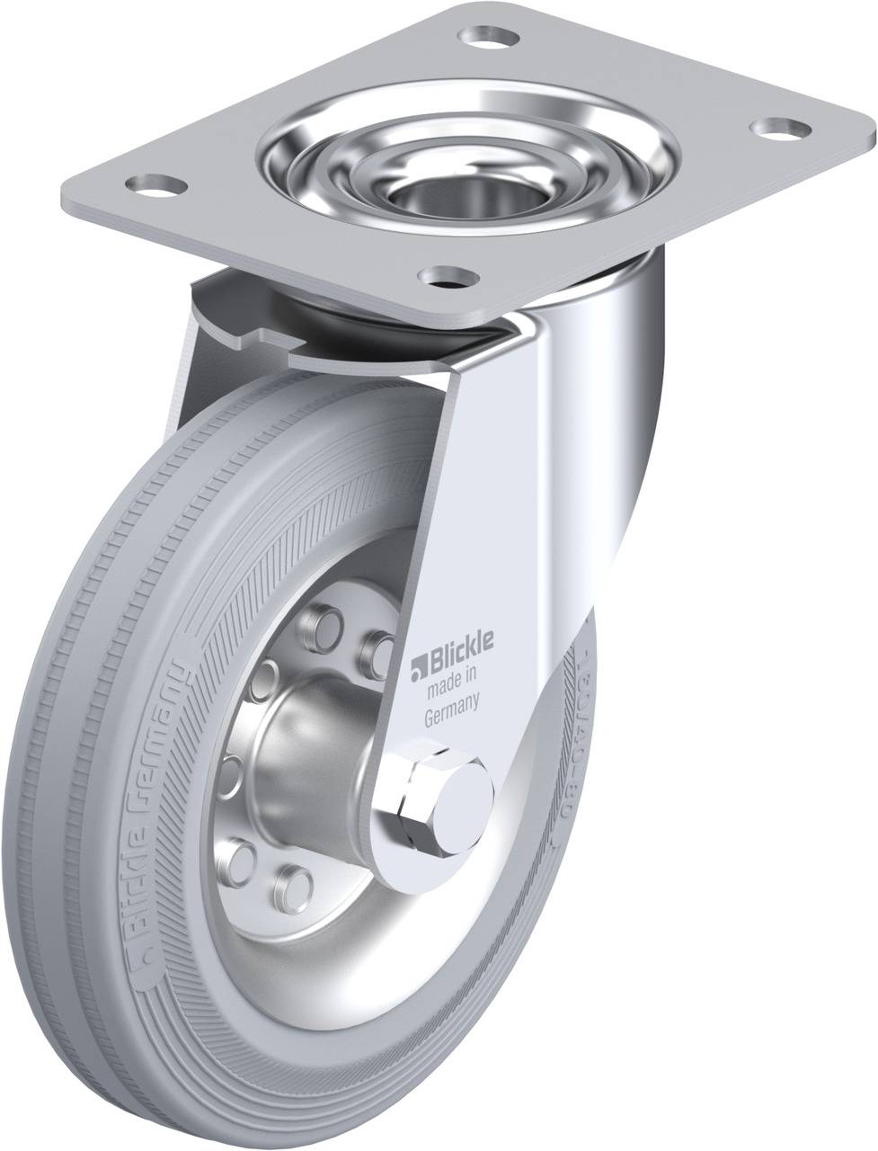 Blickle 357772 LE-VE 160R-SG Kółko skrętne Średnica koła: 160 mm Maksymalne obciążenie: 135 kg 1 szt. - obrazek 1