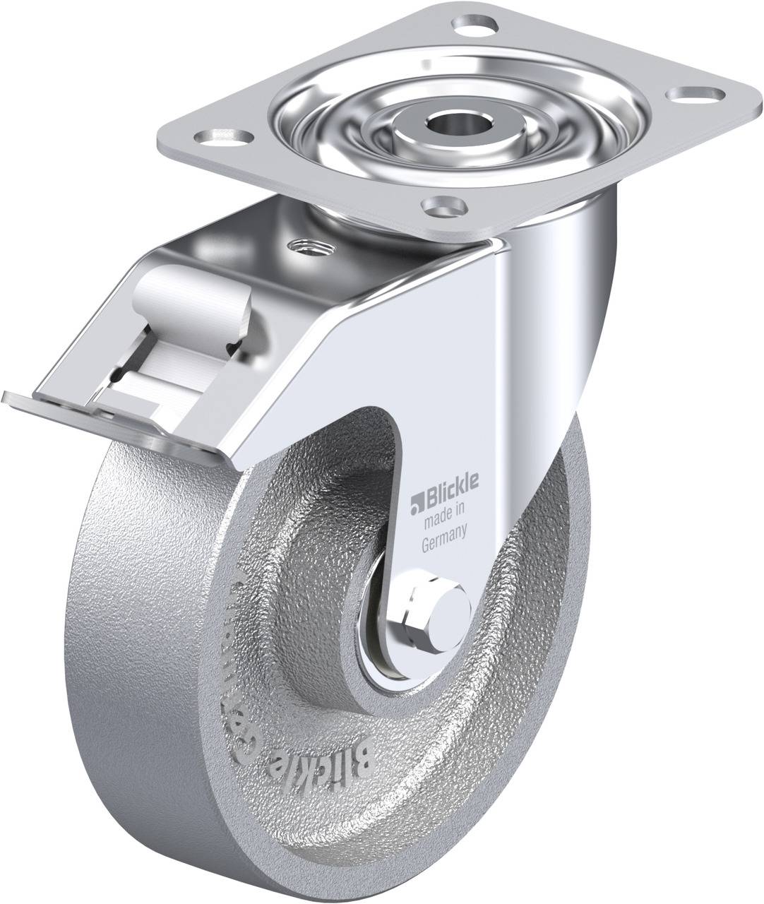 Blickle 763572 LI-G 125IK-FI Kółko skrętne z hamulcem Średnica koła: 125 mm Maksymalne obciążenie: 150 kg 1 szt. - obrazek 1