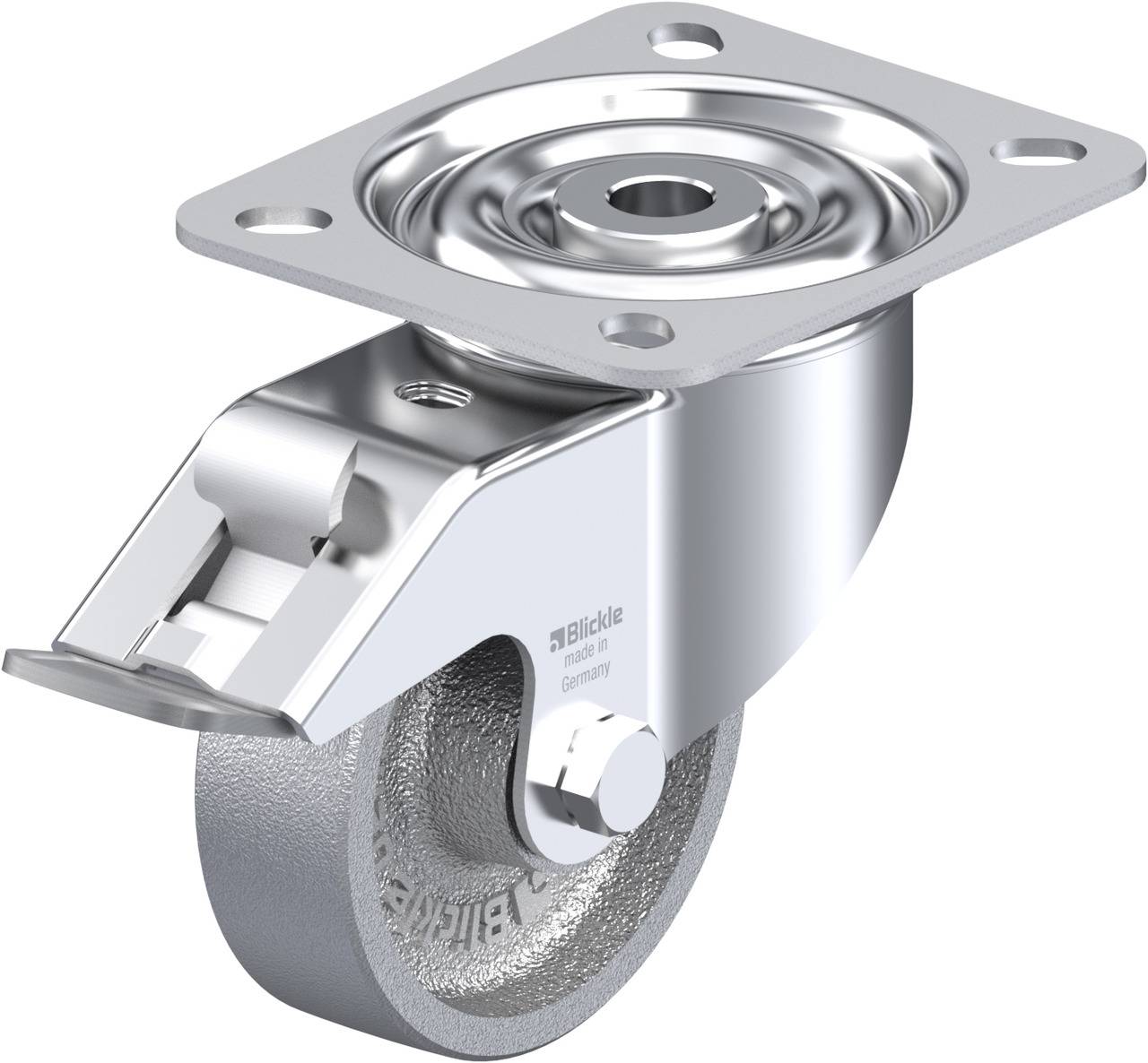 Blickle 763577 LI-G 80G-FI Kółko skrętne z hamulcem Średnica koła: 80 mm Maksymalne obciążenie: 150 kg 1 szt. - obrazek 1
