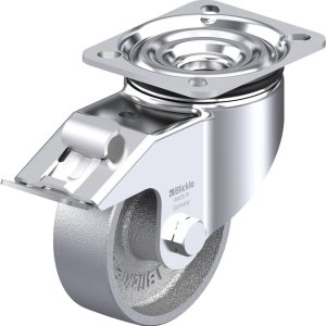 Blickle 763584 LIK-G 100G-1-FI Kółko skrętne z hamulcem Średnica koła: 100 mm Maksymalne obciążenie: 350 kg 1 szt. Blickle 763584 LIK-G 100G-1-FI Kółko skrętne z hamulcem Średnica koła: 100 mm Maksymalne obciążenie: 350 kg 1 szt.