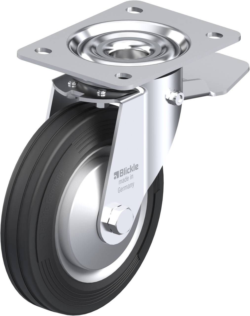 Blickle 402636 LE-VE 160R-ST-FA Kółko skrętne z hamulcem Średnica koła: 160 mm Maksymalne obciążenie: 135 kg 1 szt. - obrazek 1