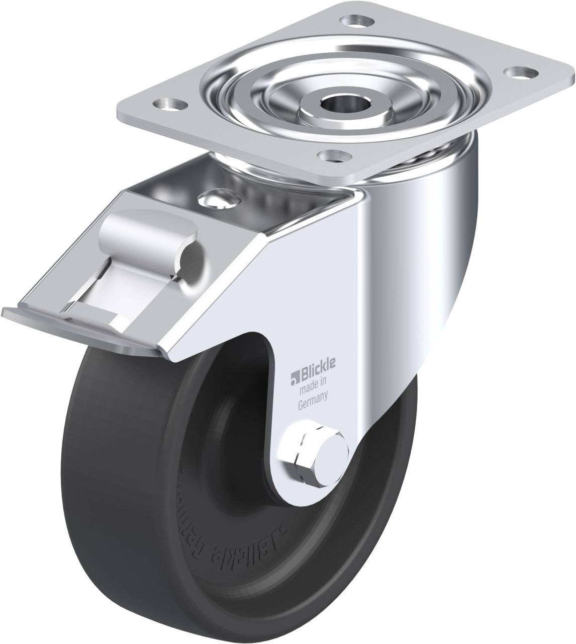 Blickle 754704 LI-POHI 150G-FI Kółko skrętne z hamulcem Średnica koła: 150 mm Maksymalne obciążenie: 350 kg 1 szt. - obrazek 1