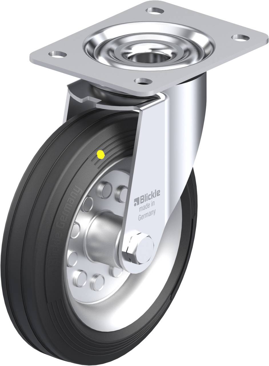 Blickle 673244 LE-VE 180R-EL Kółko skrętne Średnica koła: 180 mm Maksymalne obciążenie: 170 kg 1 szt. - obrazek 1
