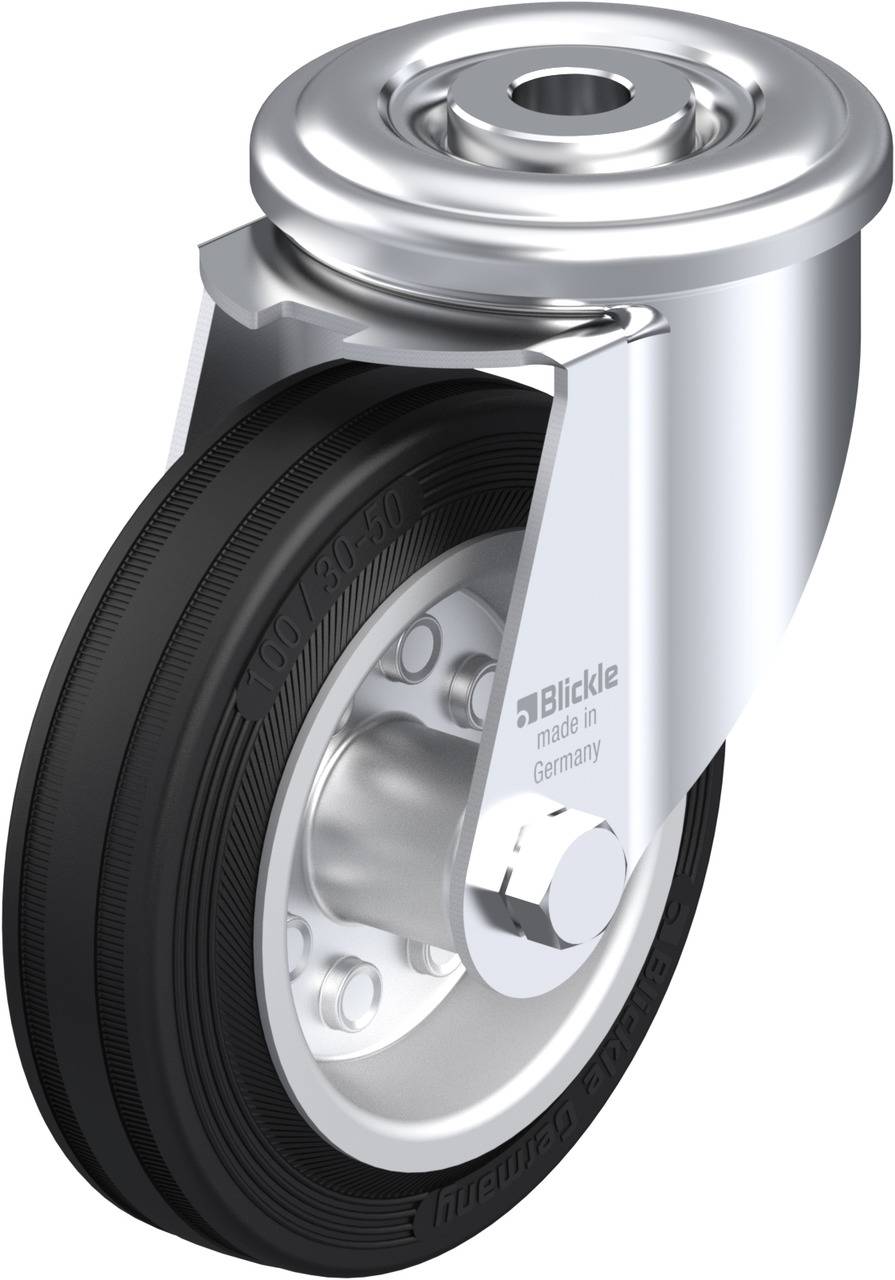 Blickle 626226 LIR-VEHI 100R Kółko skrętne Średnica koła: 100 mm Maksymalne obciążenie: 65 kg 1 szt. - obrazek 1